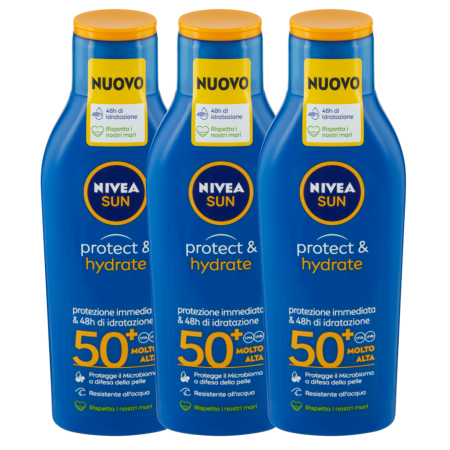 Nivea Sun Crema Protezione Solare Corpo Idratante 3x200ml