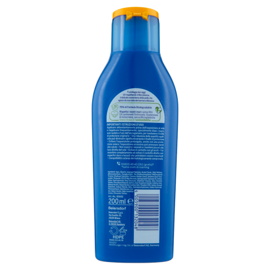 Nivea Sun Crema Latte Solare Fp50 Idratante Protettiva 200ml