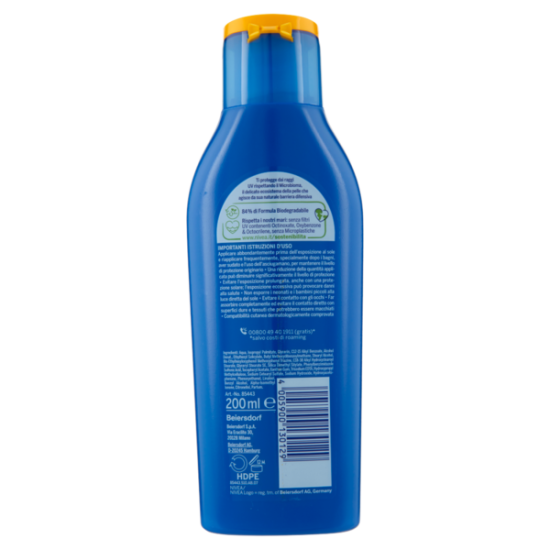 informazioni del latte solare idratante nivea