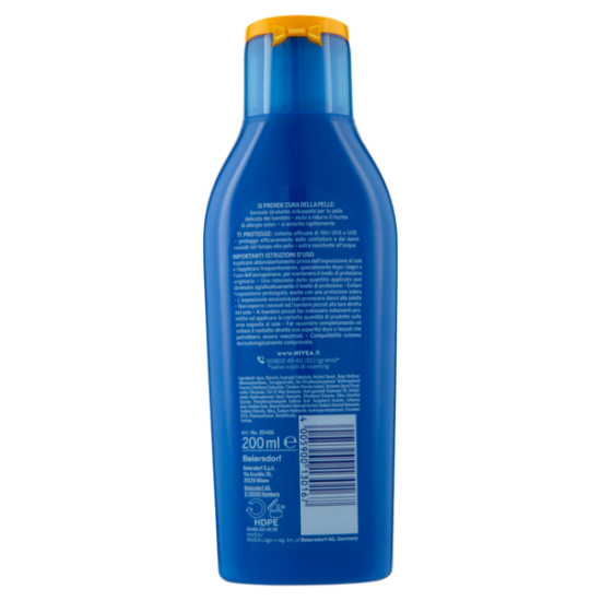 Informazioni Nivea Sun Crema Latte Solare Bambini SPF 50 -  200ml