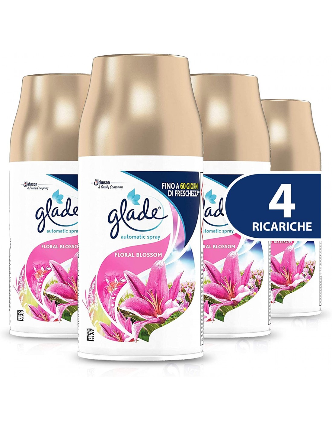 Glade Ricarica Automatic Spray - Fragranza Floral Blossom 4x269ml