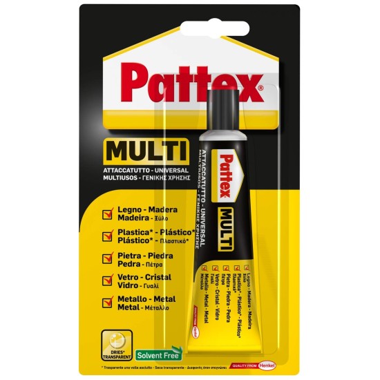 Colla Pattex Attaccatutto Trasparente 20ml- Colla Universale