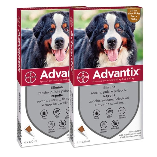 Antiparassitario Advantix Per Cani Grandi - 2x4 da 6ml
