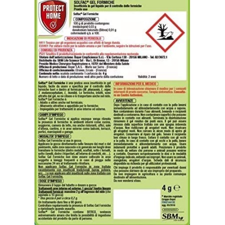 Protect Home Formix Insetticida Formiche Esca In Gel Liquido 3x4g