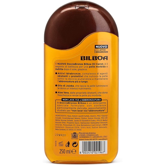 Bilboa Bagnoschiuma Doccia Oil Docciabronze Olio di Carota 250ml