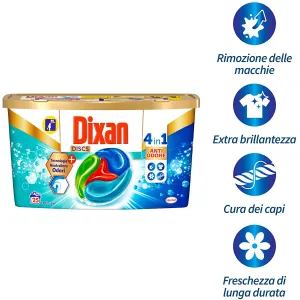 Dixan Offerta Promo Dixan Discs 4 in 1Active Fresh Anti Odore - 50 Lavaggi 2
