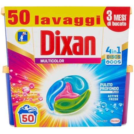 Dixan Offerta Promo Dixan Discs 4 in 1 Active Fresh Multicolor - 50 Lavaggi