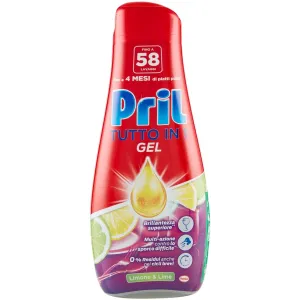 Pril Detersivo  Gel Lavastoviglie Tutto in 1 Limone e Lime - 58 Lavaggi