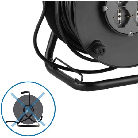 sistema anti ingarbugliamento Prolunga Avvolgicavo Electraline 49028