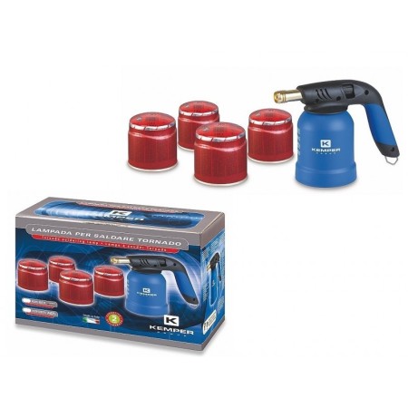 Kemper Set Saldatore a Gas con 4 bombolette