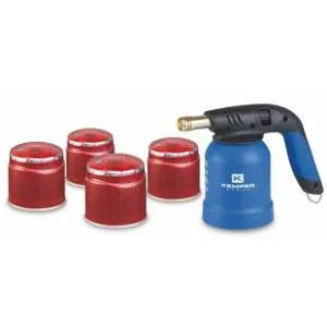 Saldatore a Gas Kemper con Accensione Piezoelettrica con 4 ricariche