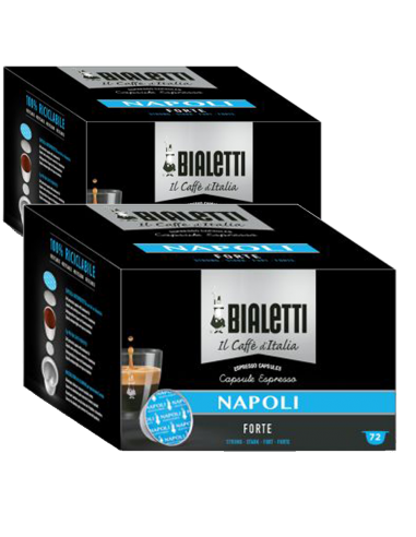 Bialetti Caffè d'Italia Napoli Gusto Forte 144 Capsule Originali