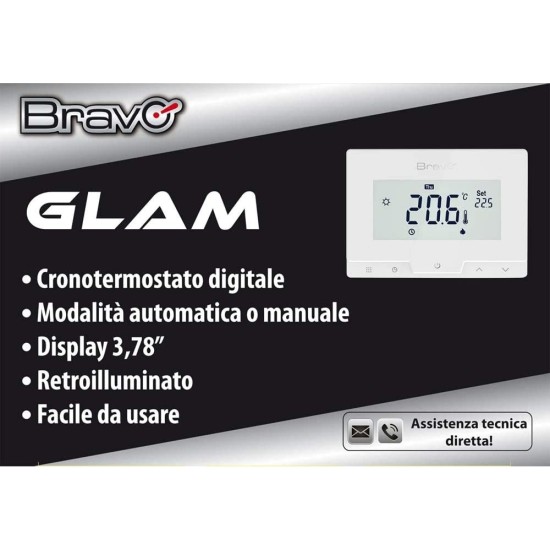 Scatola Bravo Glam Cronotermostato Digitale - 93003110
