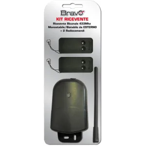 Bravo Kit Centralina Ricevente Bicanale Da Esterno