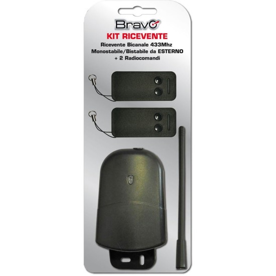 Bravo Kit Centralina Ricevente Bicanale Da Esterno