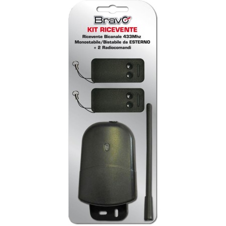 Bravo Kit Centralina Ricevente Bicanale Da Esterno