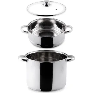 Aeternum Pentola Vaporiera In Acciaio per Induzione 22cm