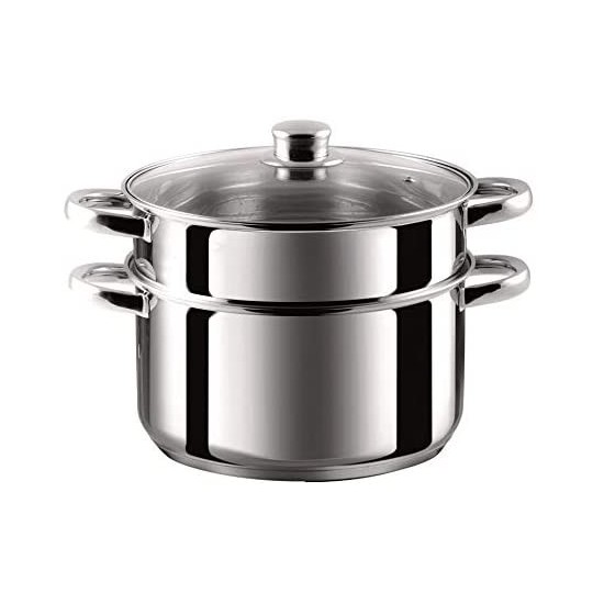 Aeternum Pentola Vaporiera In Acciaio per Induzione 22cm