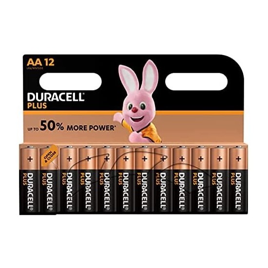 Alcaline Batterie Duracell Pile AA: Batterie di Qualità 12Pz