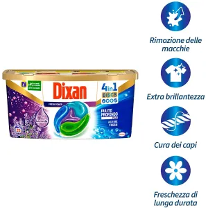 Dixan Offerta Promo Dixan Discs 4 in 1 Active Fresh Lavanda - 25 Lavaggi 2