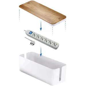 Portacavi per Scrivania Electraline Box Organizer Multipresa