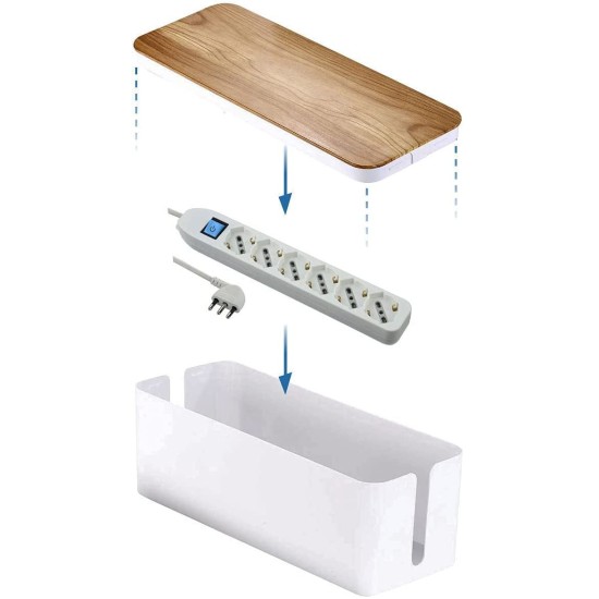 Portacavi per Scrivania Electraline Box Organizer Multipresa