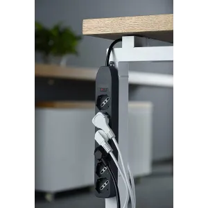 Ciabatta Multipresa Electraline 6 Posti con Schuko – Nera 2