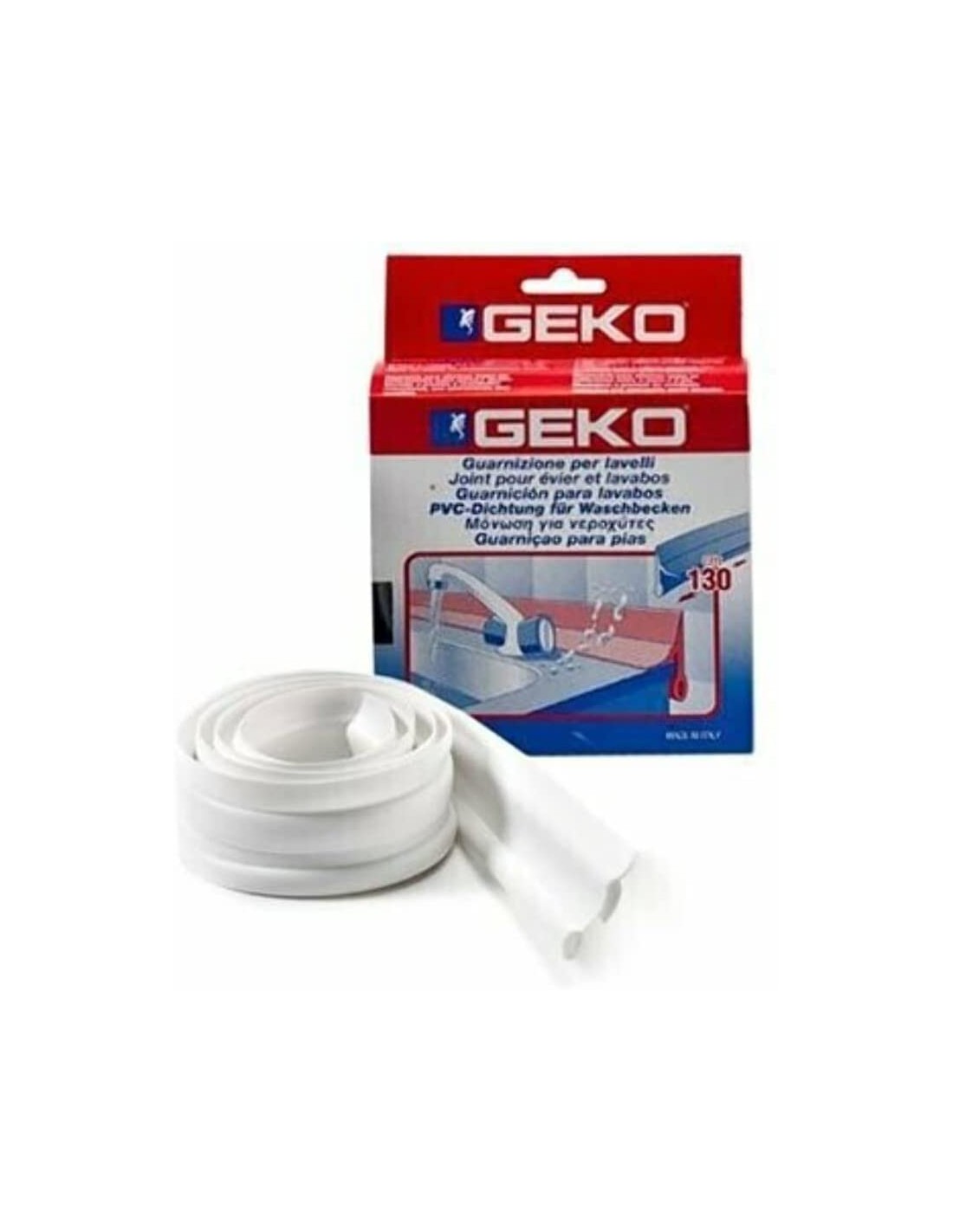 Geko Guarnizione Per Lavello Cucina - Bianco 130cm