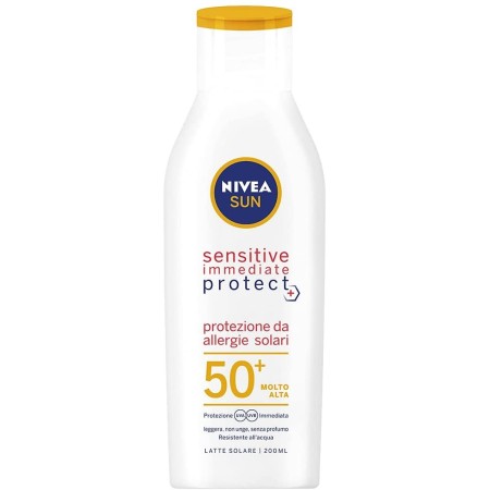 Nivea Sun Crema Solare Latte Solare - Aloe Vera e Antiossidanti FP50+ -200ml