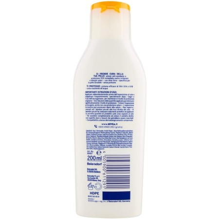 informazioni Nivea Sun Crema Solare Latte Solare - Aloe Vera e Antiossidanti FP50+ -200ml