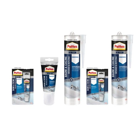 varie misure di Pattex Silicone Antimuffa Bagni e Cucine