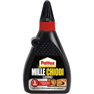 Barattolo Pattex Millechiodi Legno 100 g – adesivo montaggio legno trasparente