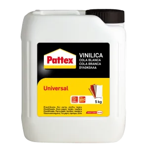 Pattex Colla Vinilica per Legno Carta Universal 5kg