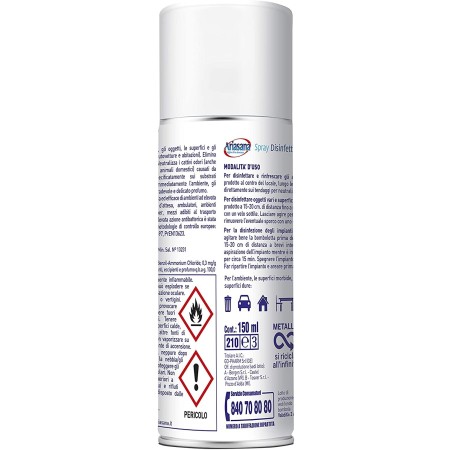 Ariasana Spray Disinfettante Multiuso 2in1 Igienizzante 150ml