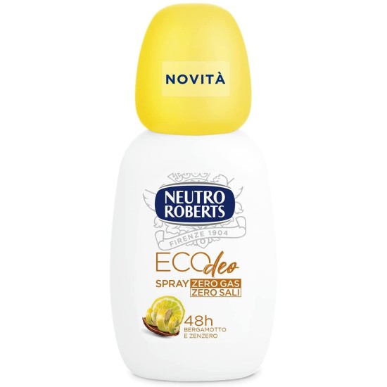 Neutro Roberts Deodorante Spray Fresco Giallo e Bergamotto e Zenzero 75ml