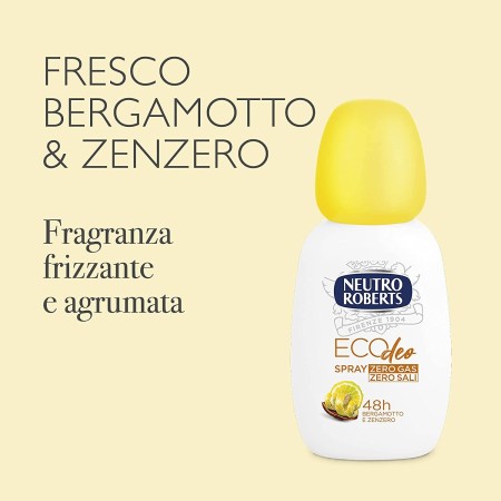 Deodorante Spray Fresco Giallo e Bergamotto e Zenzero 75ml