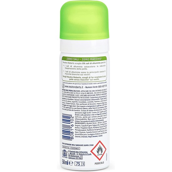 Neutro Roberts Deodorante Spray Tè Verde e Lime