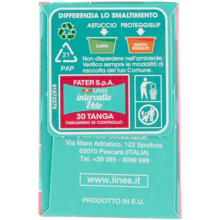 Lines Intervallo Velo Tanga Proteggi Slip Per Tanga - Conf 30pz