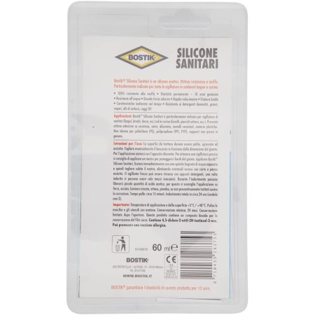 Bostik Silicone Sigillante per Sanitari - Bianco 60ml