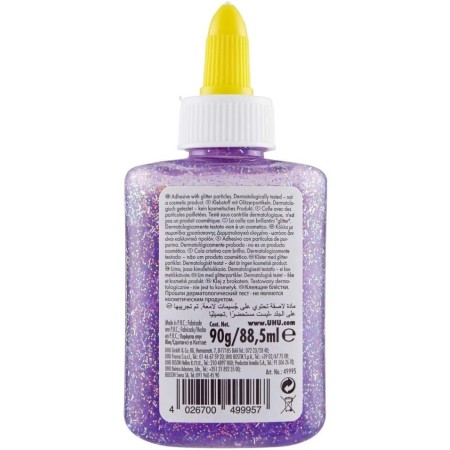 informazioni UHU Glitter Glue Bottle - Colla Glitter Viola 88,5ml