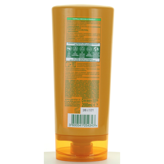 informazioni sulla confezione Garnier Fructis Oil Repair Balsamo