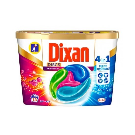 Detersivo Lavatrice Capsule Dixan Discs Pulito e Freschezza per Colorati