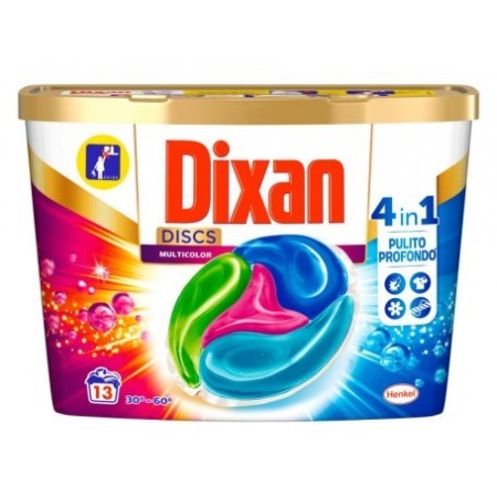 Detersivo Lavatrice Capsule Dixan Discs Pulito e Freschezza per Colorati