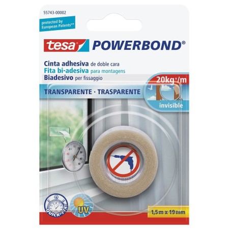TESA Nastro Bioadesivo Powerbond® TRASPARENTE 1,5x19 55743-00002