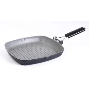 Bialetti Bistecchiera Petravera Grill 28x28cm Per Induzione