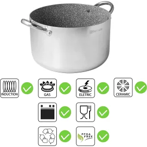 Aeternum Pentola Casseruola Alluminio Grande Famiglia 26cm - Induzione 2